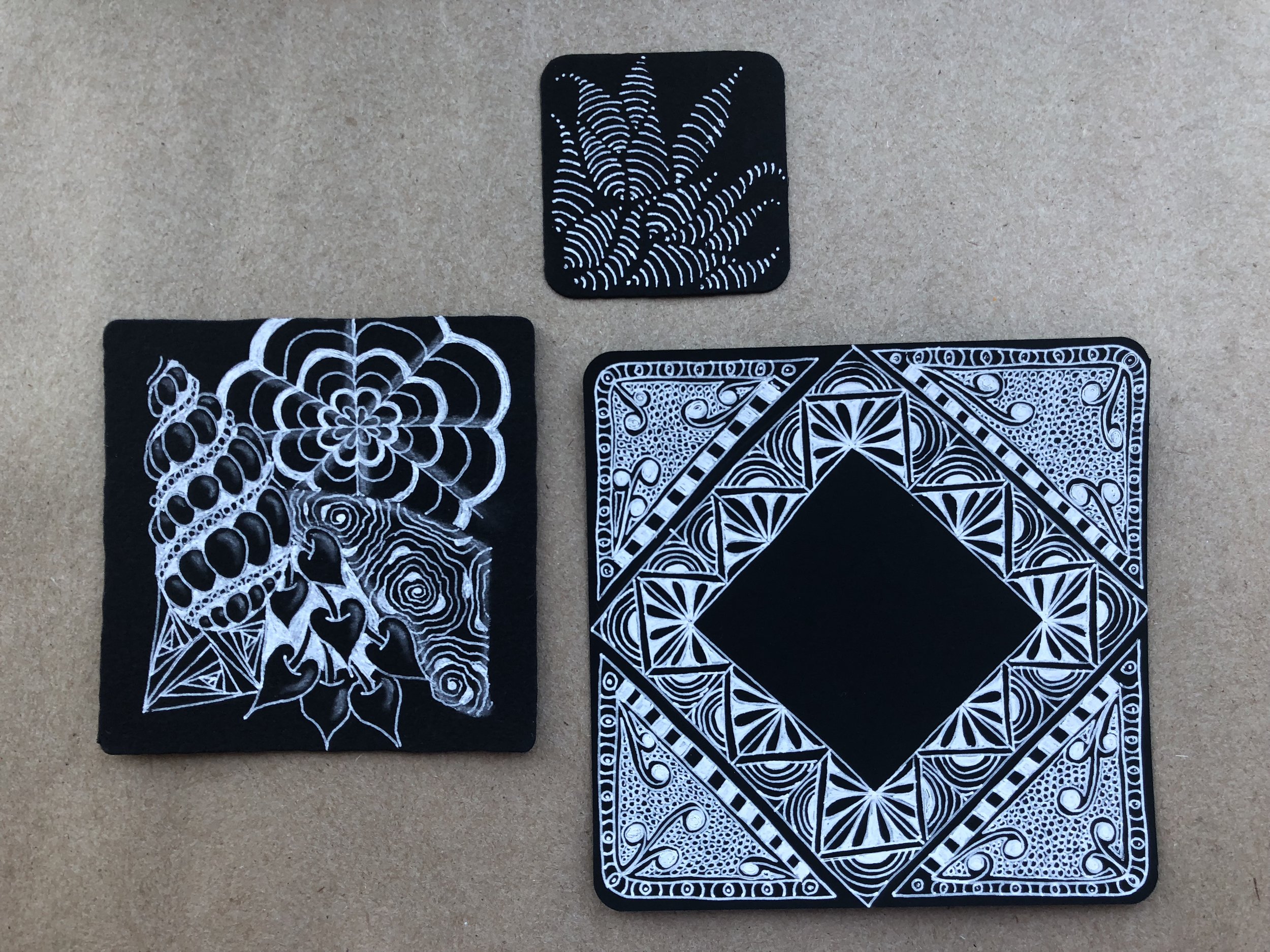 Zentangle Reversed: Introduction to Black Tiles — The Chattery